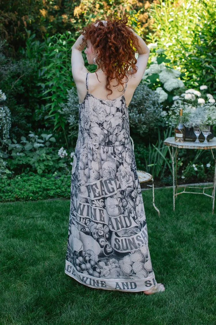 Peace Wine & Sunshine Bohéme Slip Dress