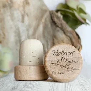 Personalized Vine Wedding Wine Stopper
