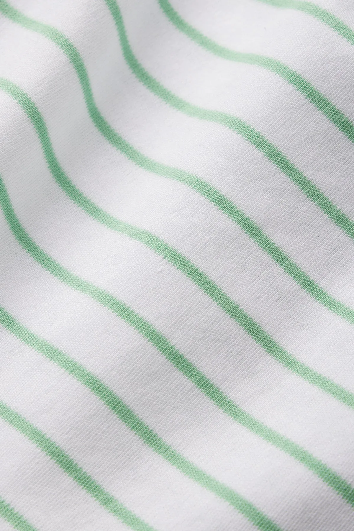 Pima Crew Long-Short Set in Clover Leaf Rowing Stripe