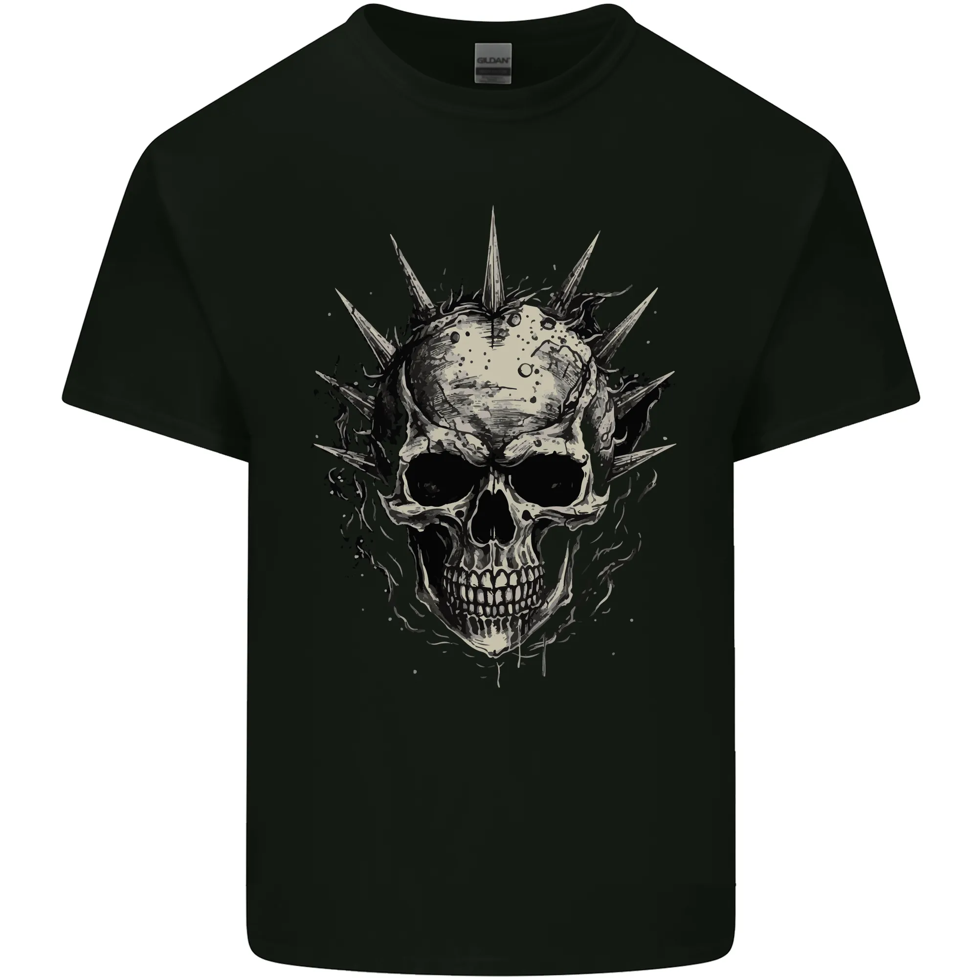 Punk Rock Skull Mens Light Cotton T-Shirt