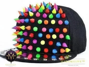 Punk Studded Handmade Rivet Street Cap