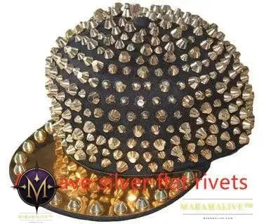 Punk Studded Handmade Rivet Street Cap