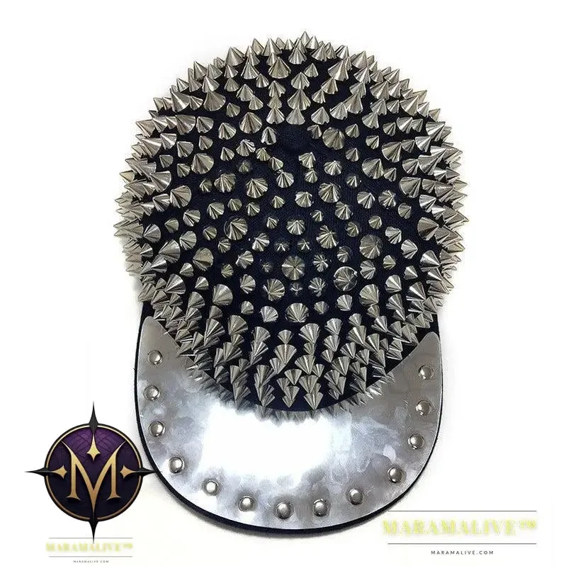 Punk Studded Handmade Rivet Street Cap