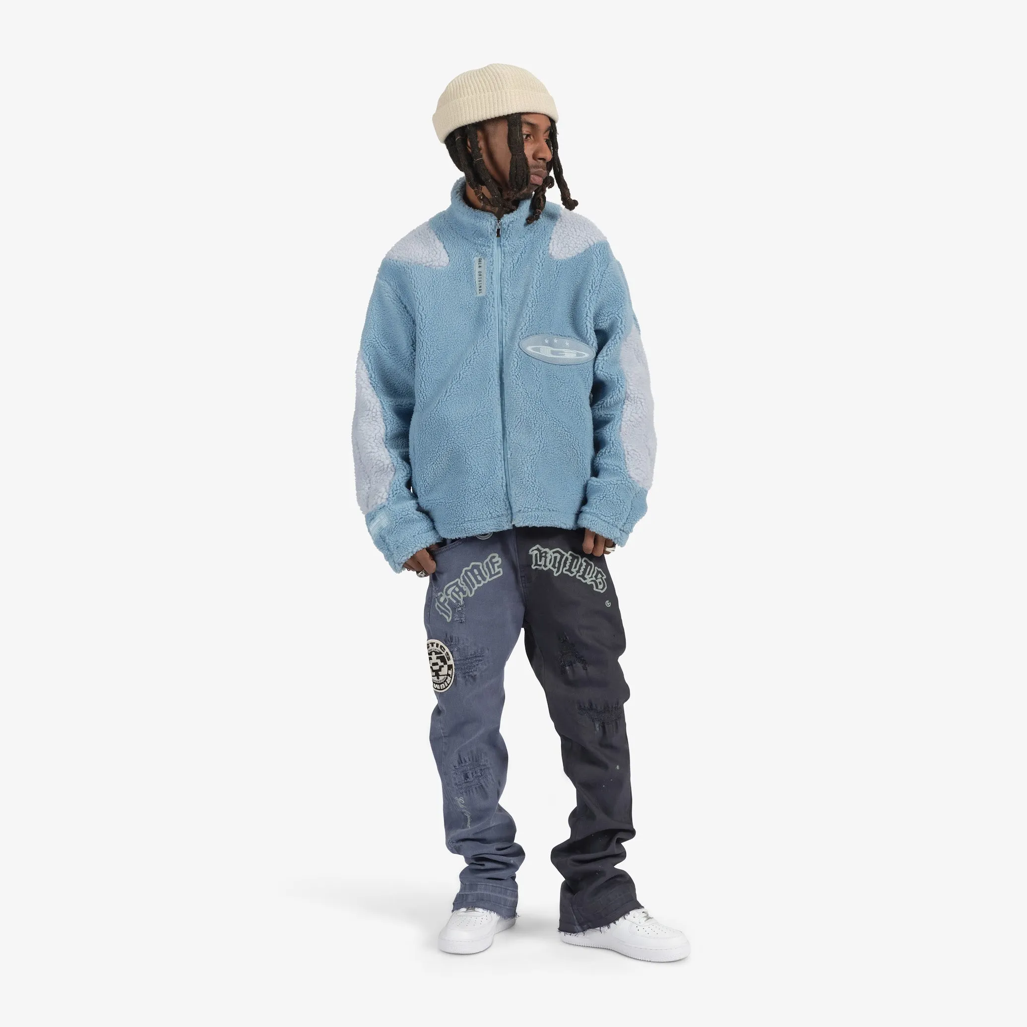 "Fame Kills 2" Fleece (cadet/sky blue)
