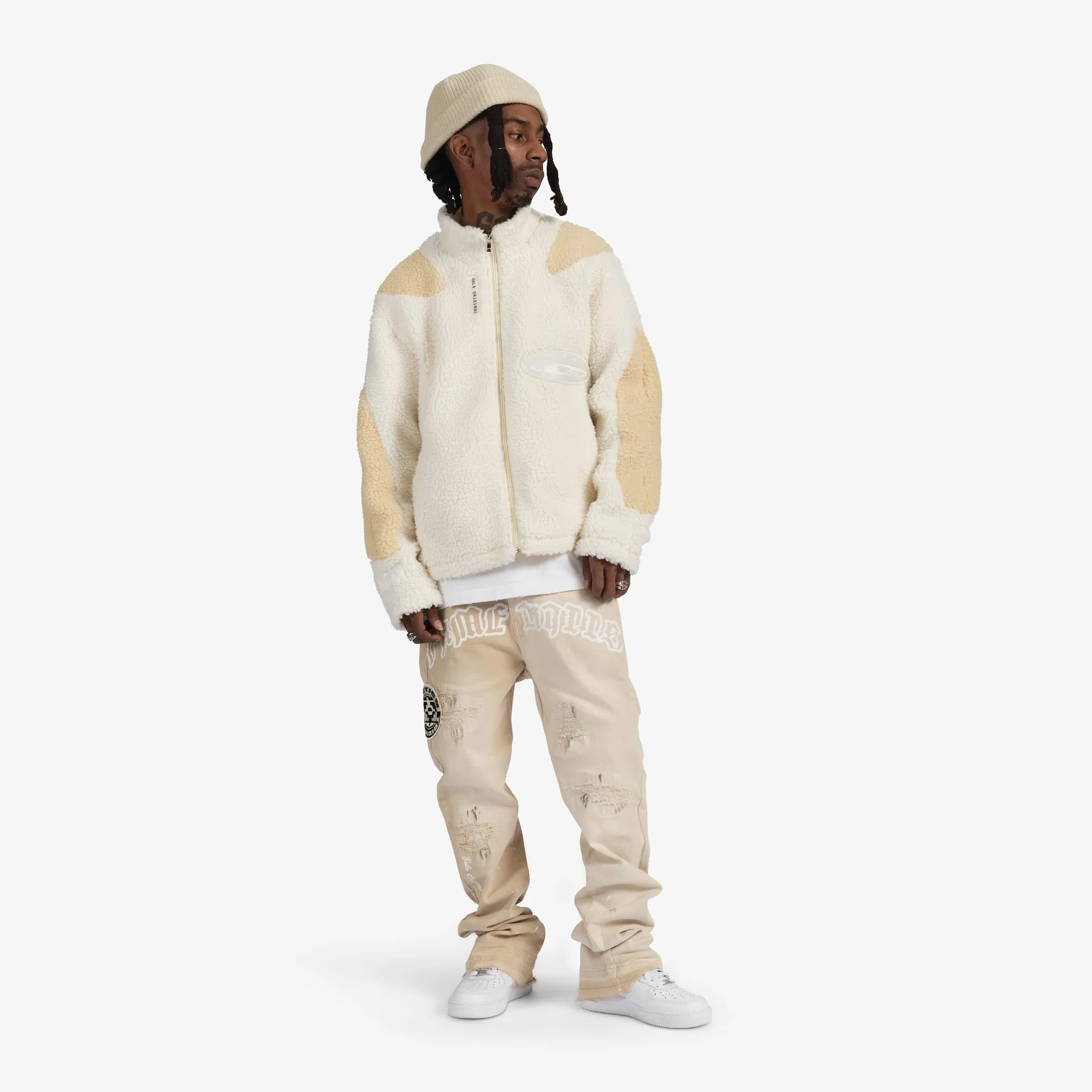 "Fame Kills 2" Fleece (pearl/sand)