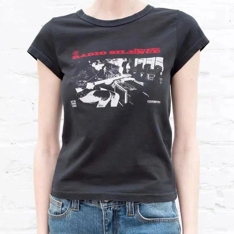 "RADIO SILENCE" - Vintage Rock-Graphic Tee