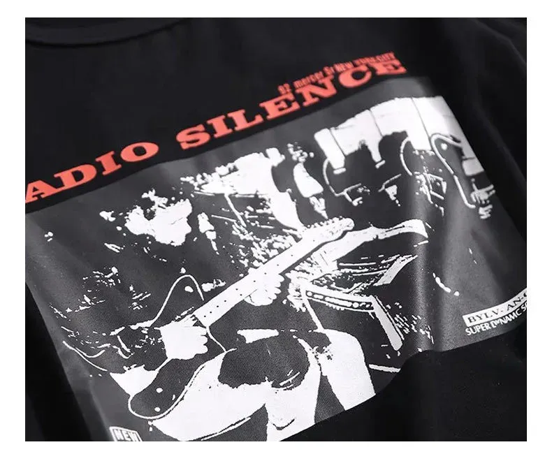 "RADIO SILENCE" - Vintage Rock-Graphic Tee