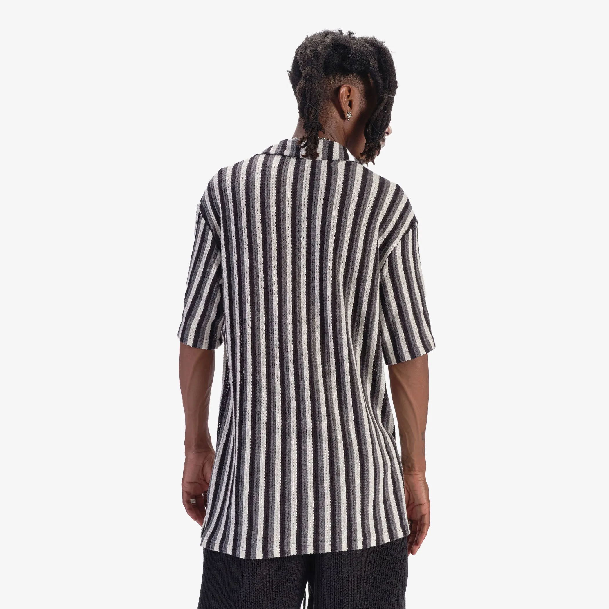 "Sierra" Button-Up (black stripe)