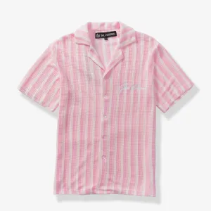 "Sierra" Button-Up (pink stripe)