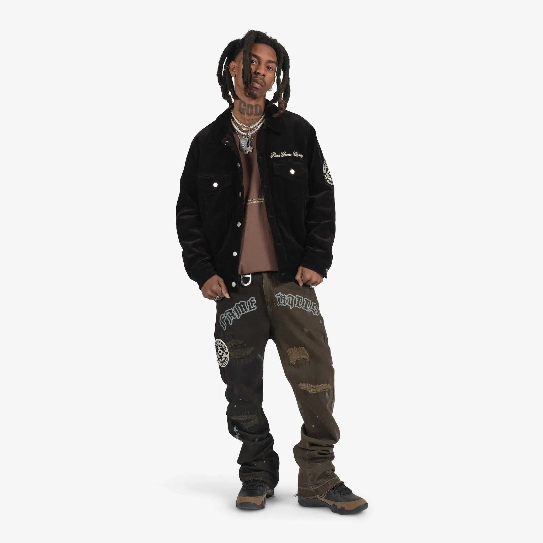 "Territory" Trucker Jacket (black)