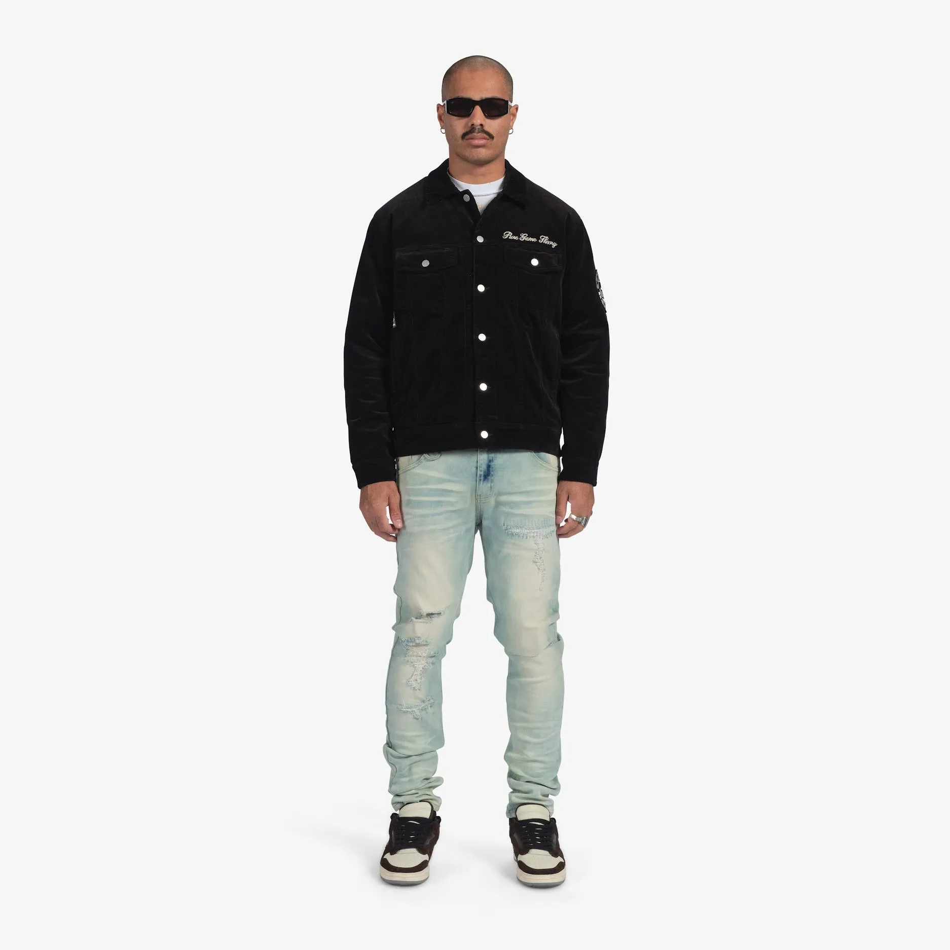 "Territory" Trucker Jacket (black)