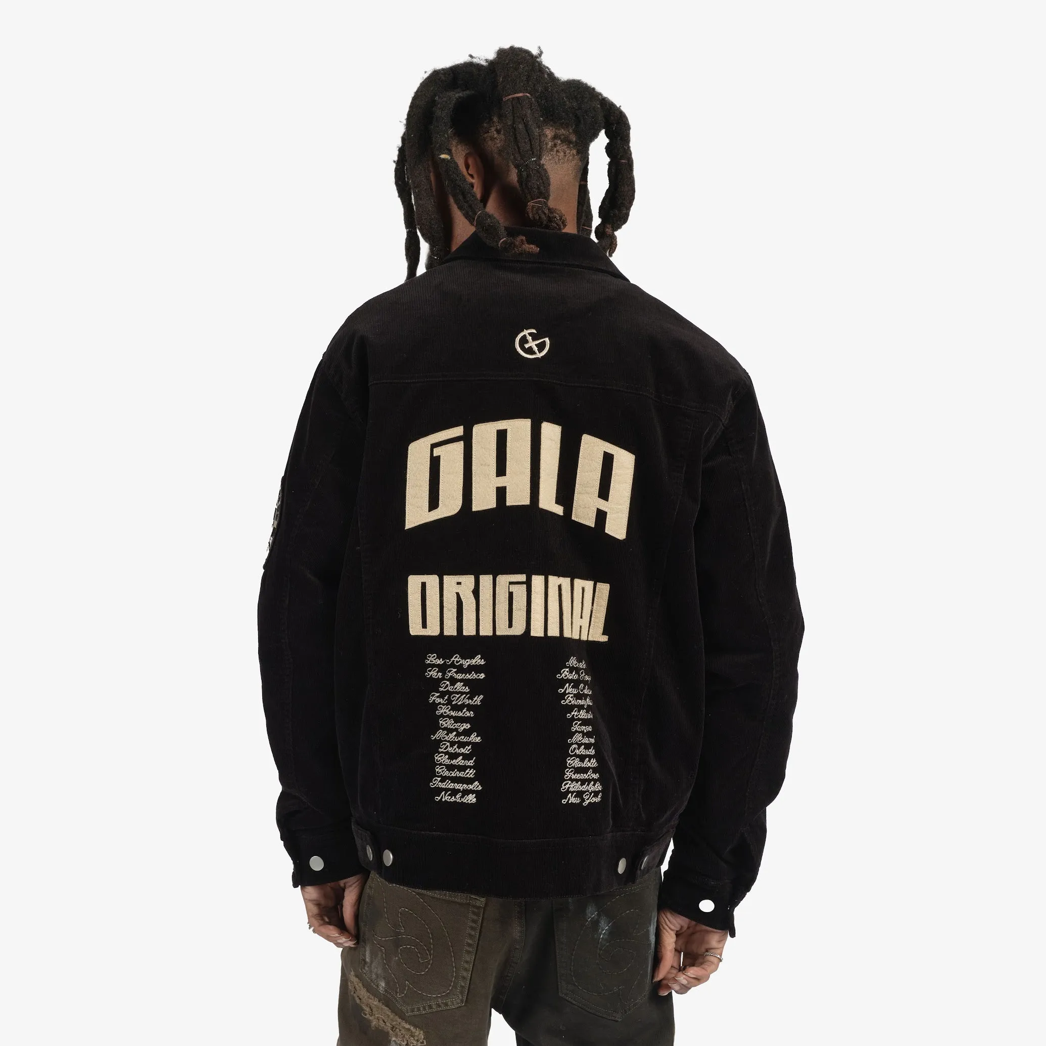 "Territory" Trucker Jacket (black)