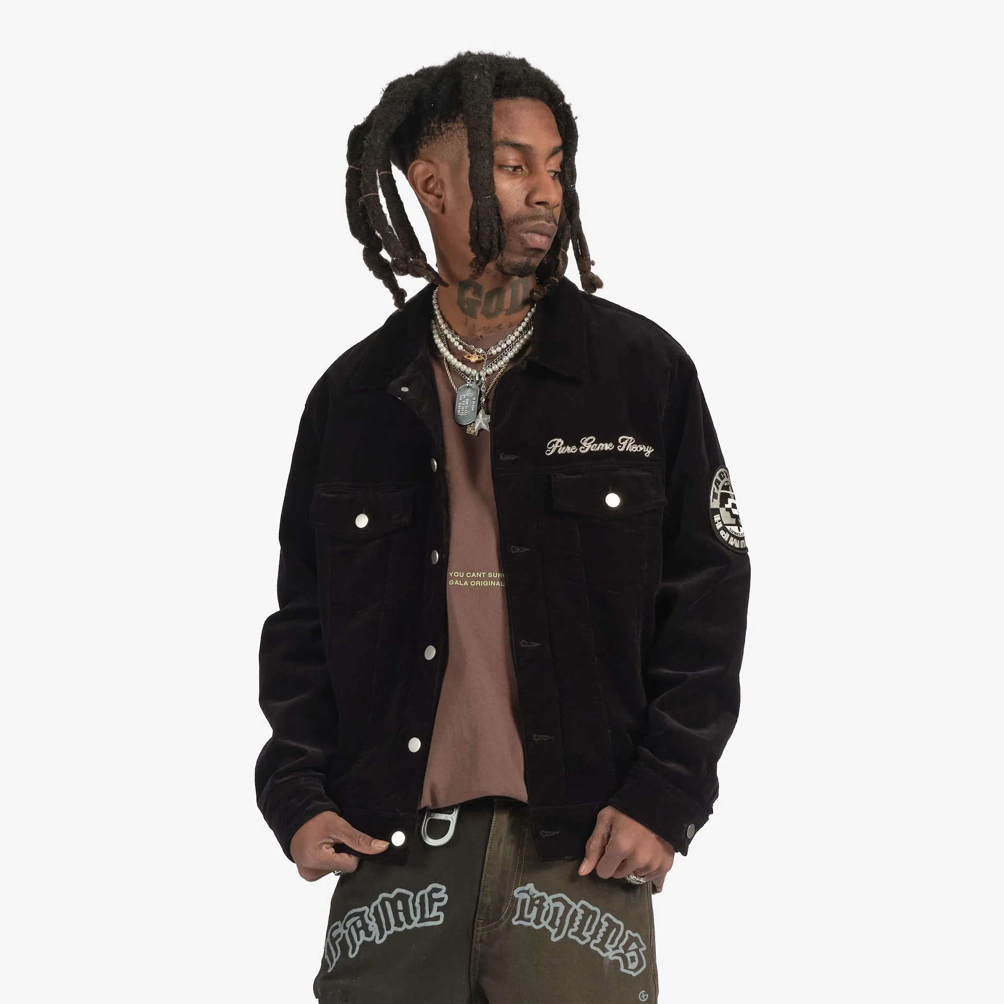 "Territory" Trucker Jacket (black)