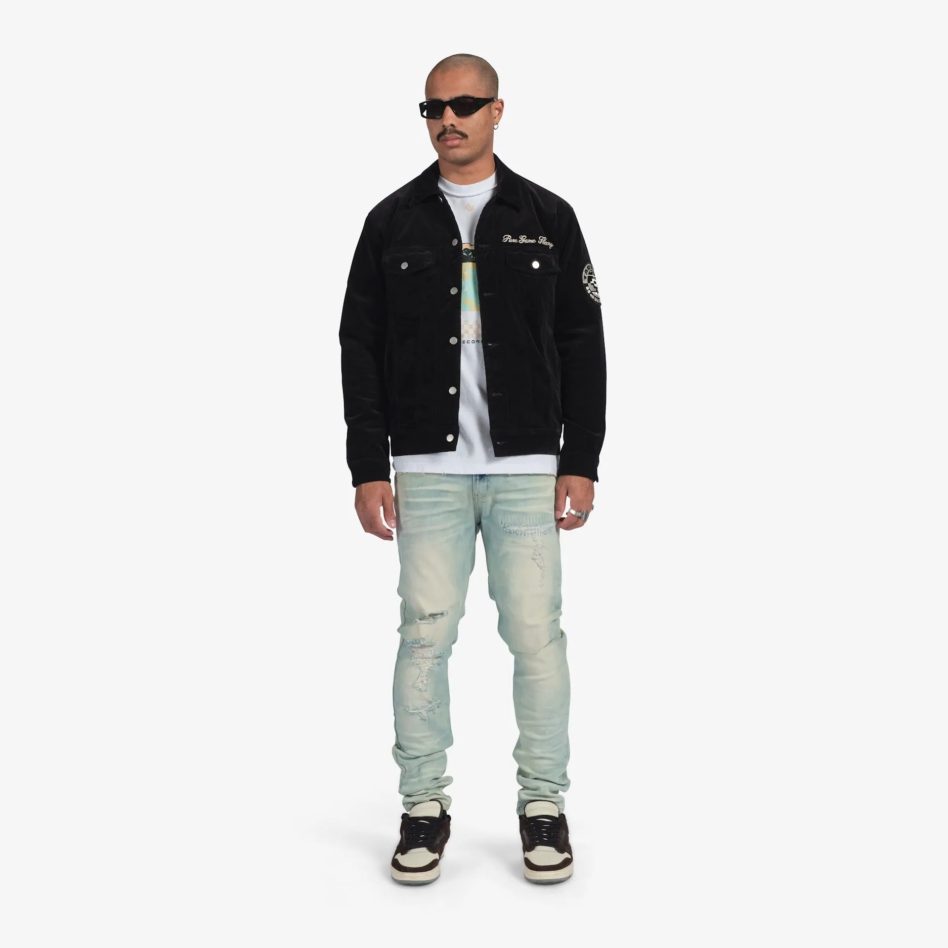 "Territory" Trucker Jacket (black)
