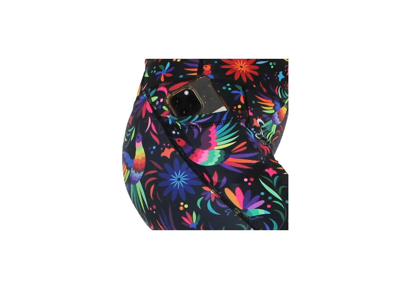 Rainbow Rainforest Long Shorts with pockets