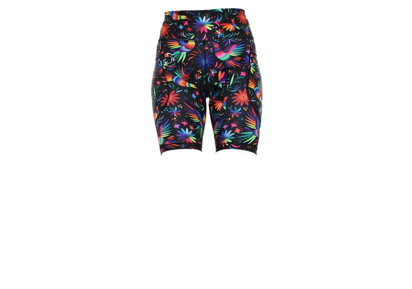 Rainbow Rainforest Long Shorts with pockets