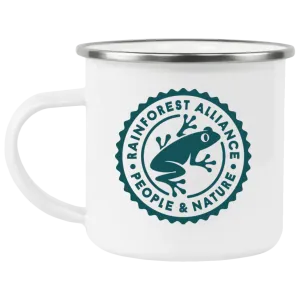 Rainforest Alliance Fundraiser Enamel Camping Mug