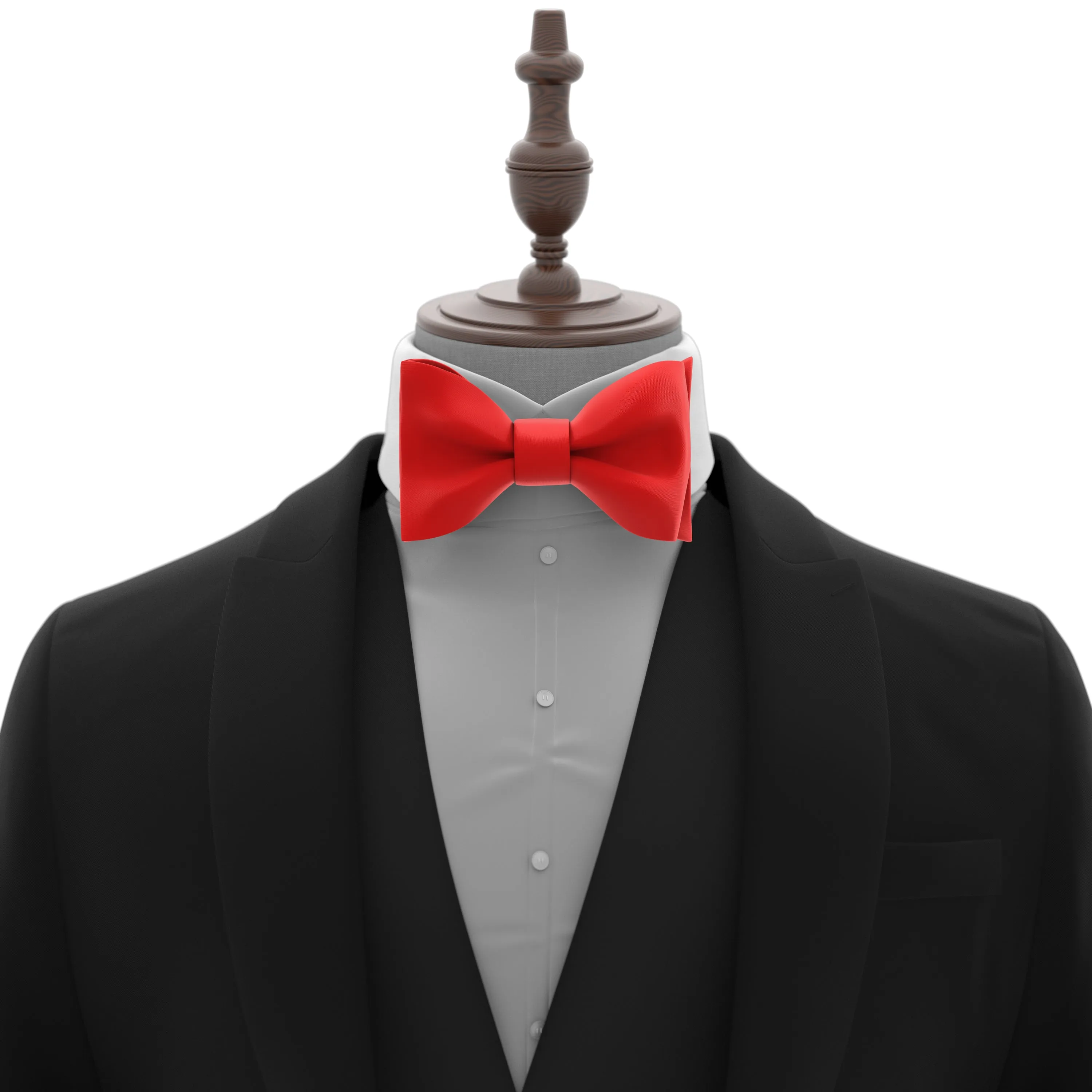 Red Self Tie Bow Tie for Men by Adam Young