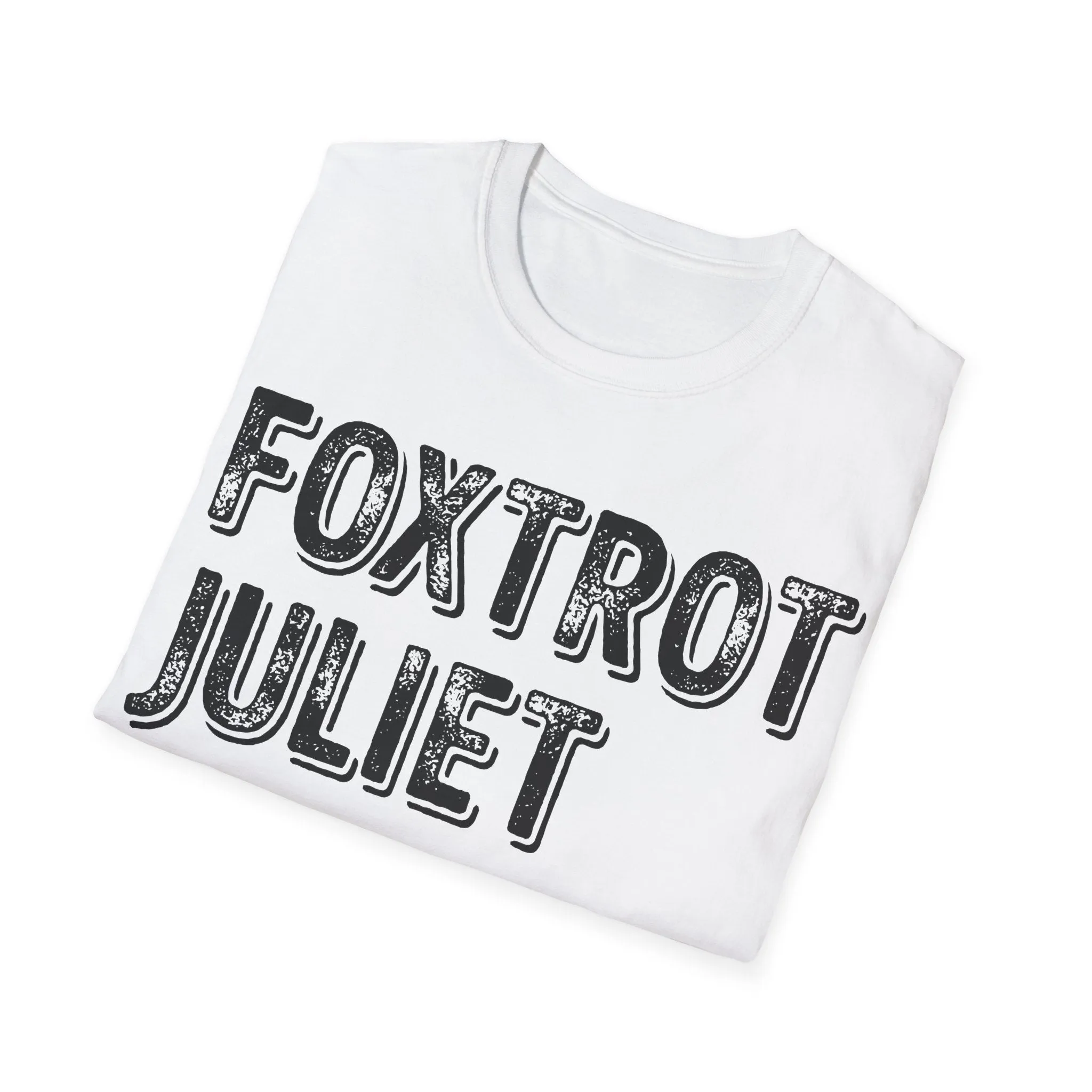 Retro Vintage Foxtrot Juliet Bravo T-Shirt For Men Women