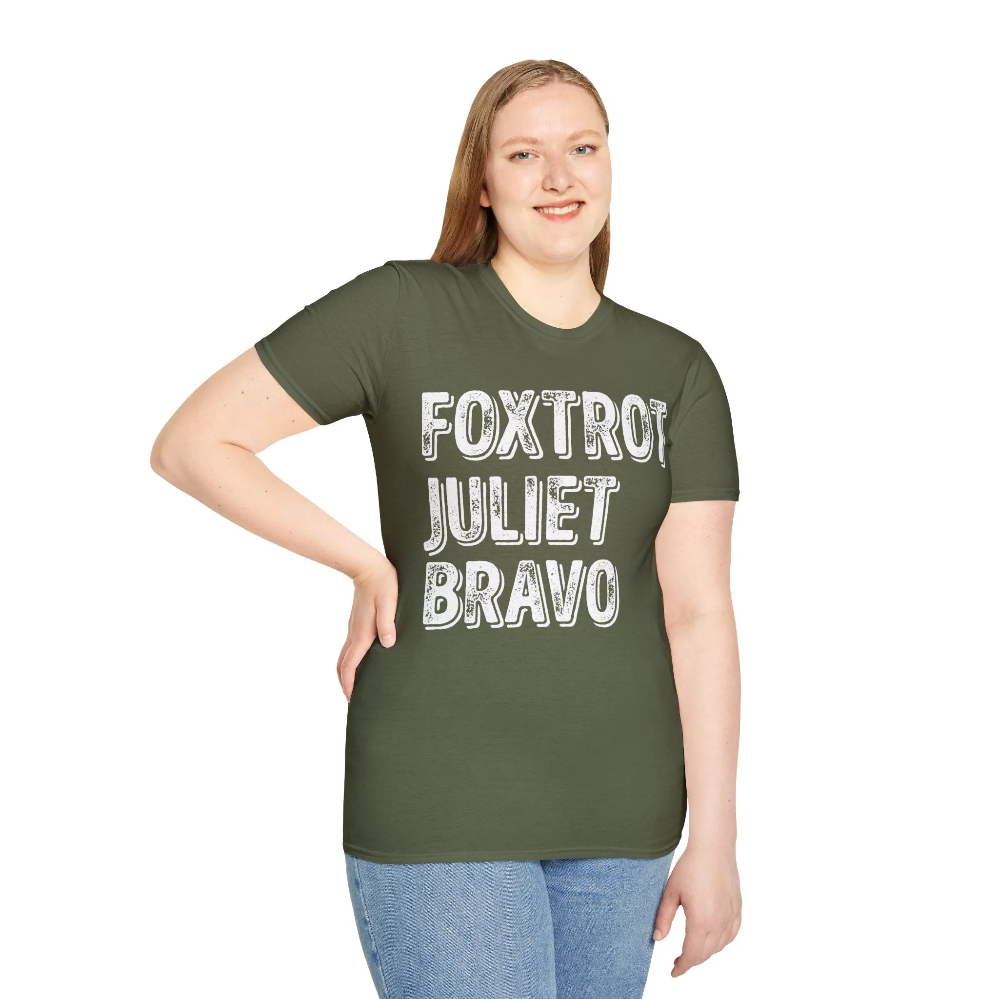 Retro Vintage Foxtrot Juliet Bravo T-Shirt For Men Women