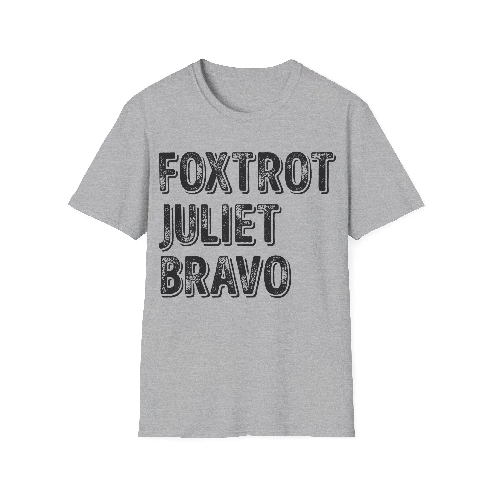 Retro Vintage Foxtrot Juliet Bravo T-Shirt For Men Women