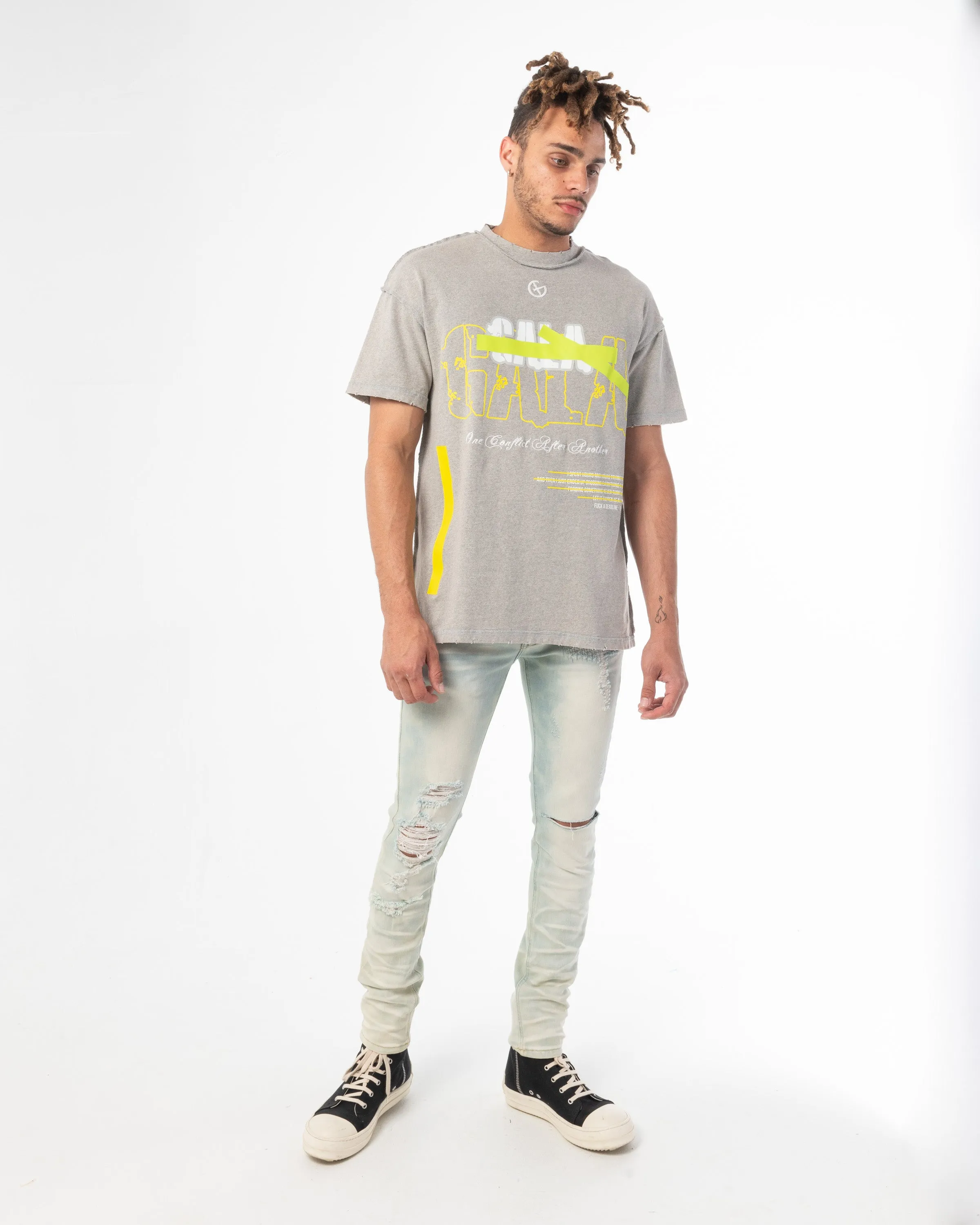 RIOT TEE (HEATHER GREY)