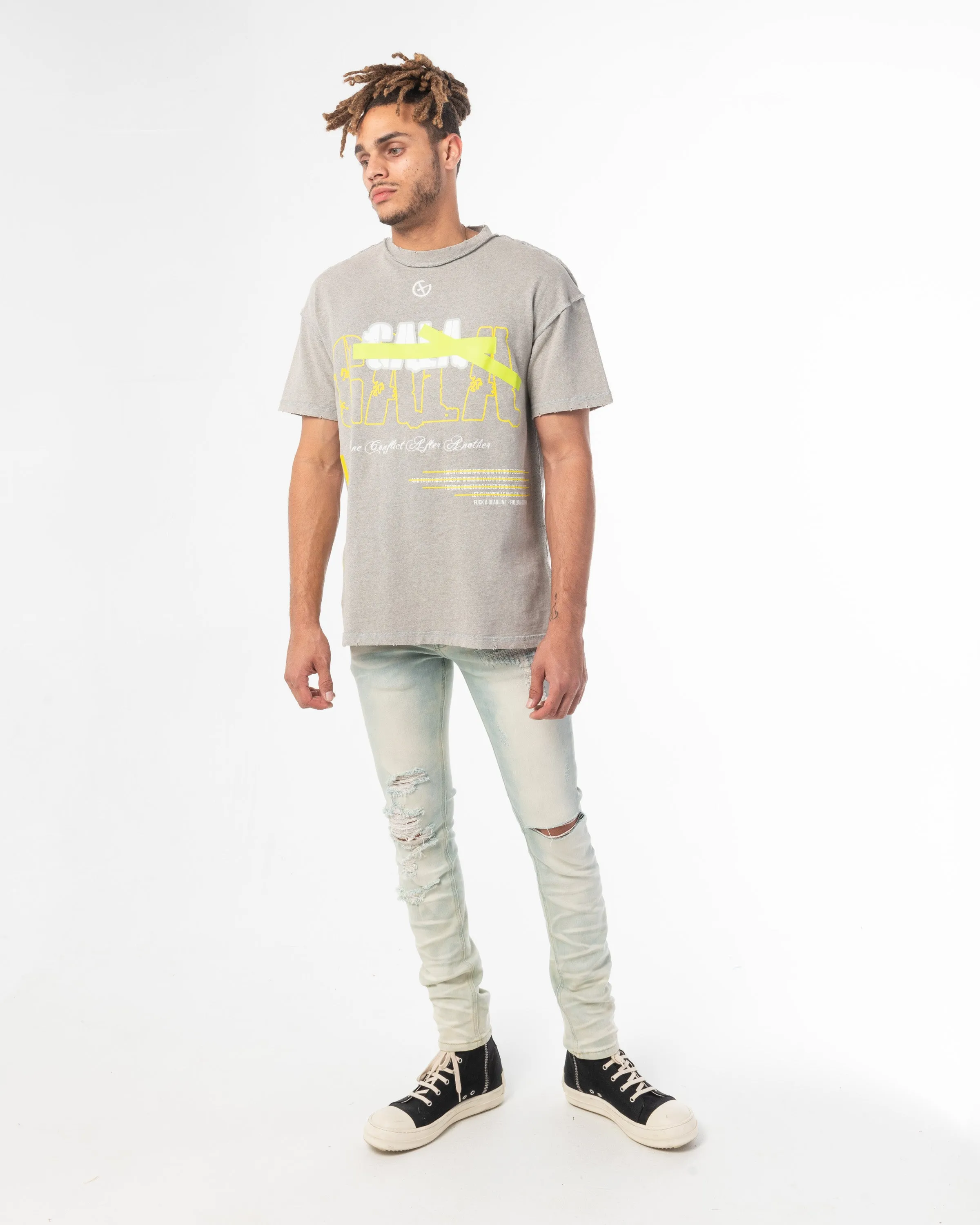 RIOT TEE (HEATHER GREY)