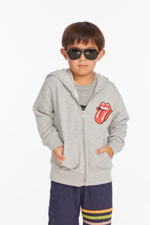 Rolling Stones Script Logo Boys Zip-up Hoodie