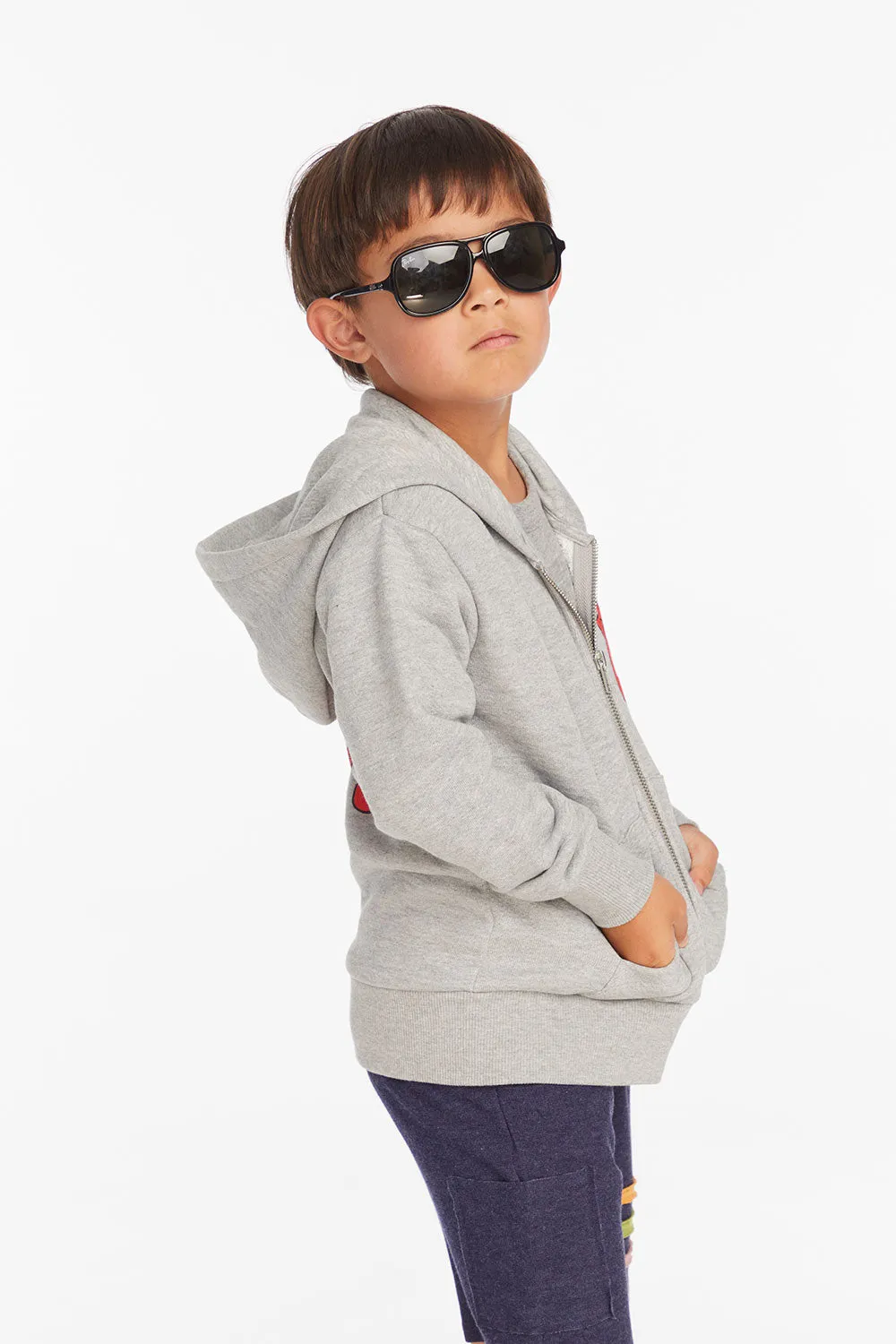 Rolling Stones Script Logo Boys Zip-up Hoodie