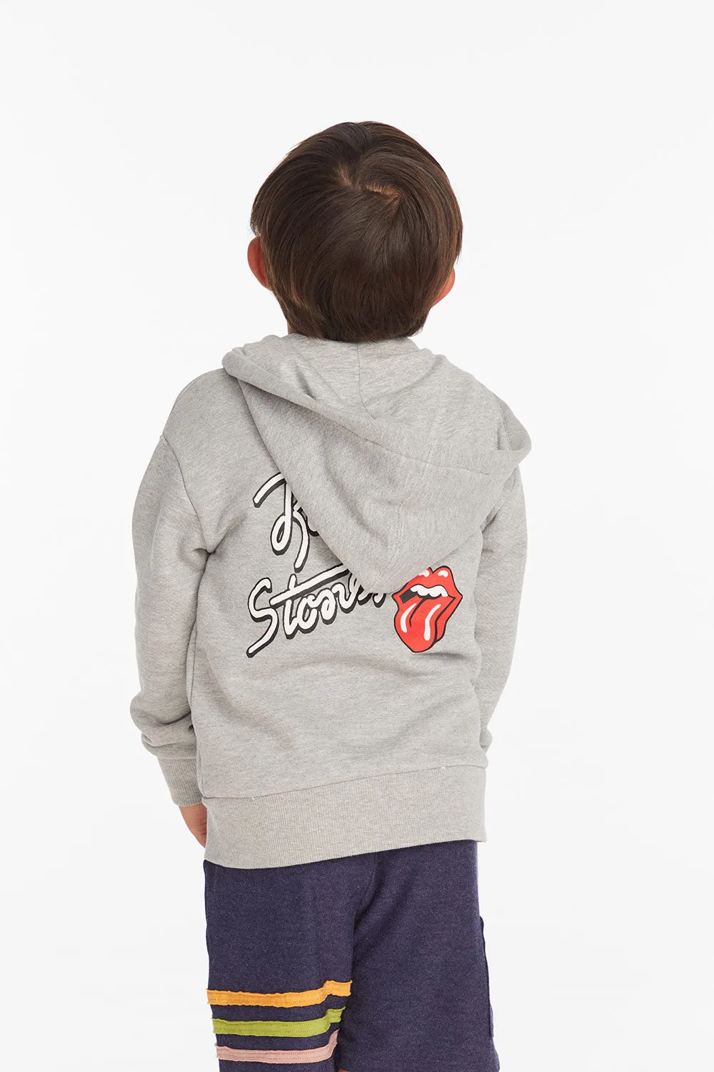 Rolling Stones Script Logo Boys Zip-up Hoodie