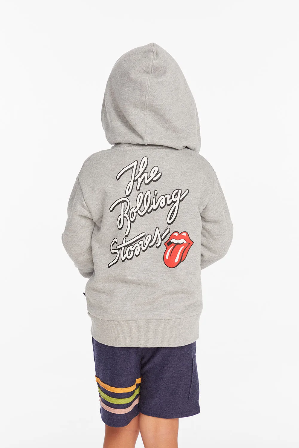 Rolling Stones Script Logo Boys Zip-up Hoodie