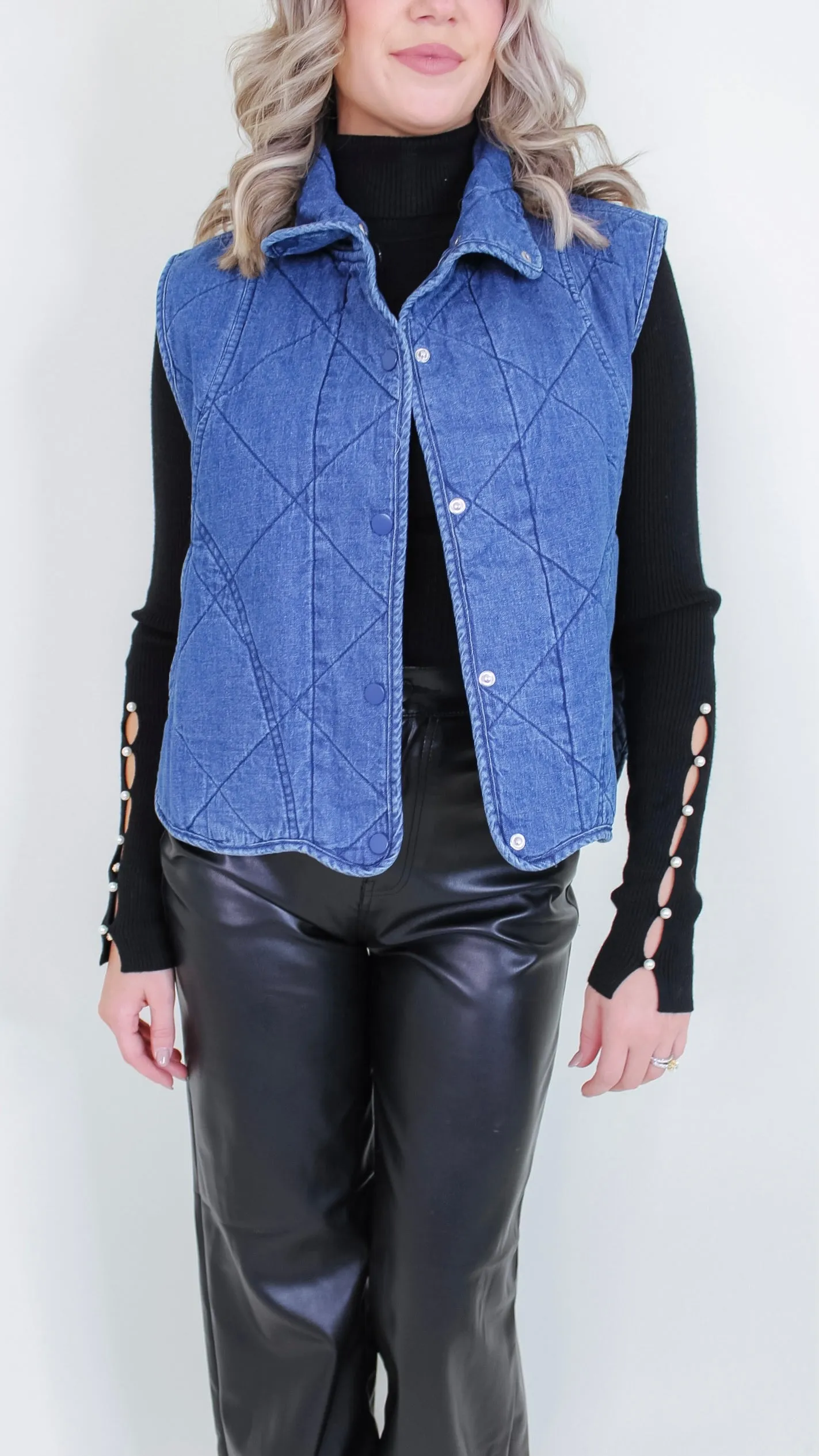 See You Later Denim Vest
