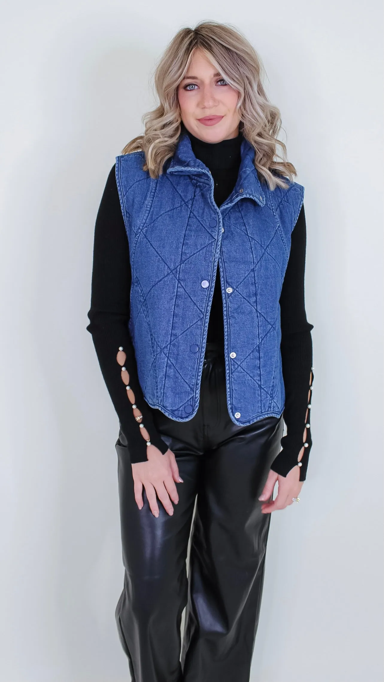 See You Later Denim Vest