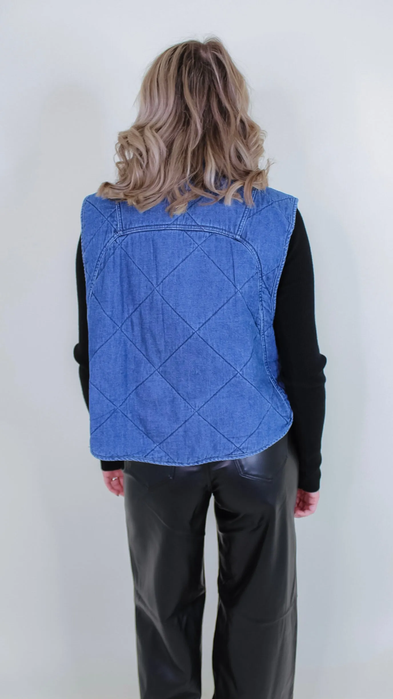 See You Later Denim Vest