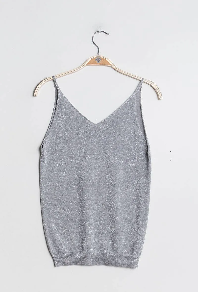 Shiny Lurex Tank Top