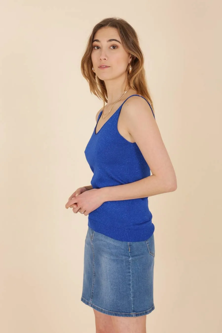 Shiny Lurex Tank Top