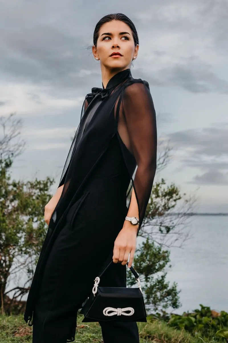 Siena Silk Chiffon Cape