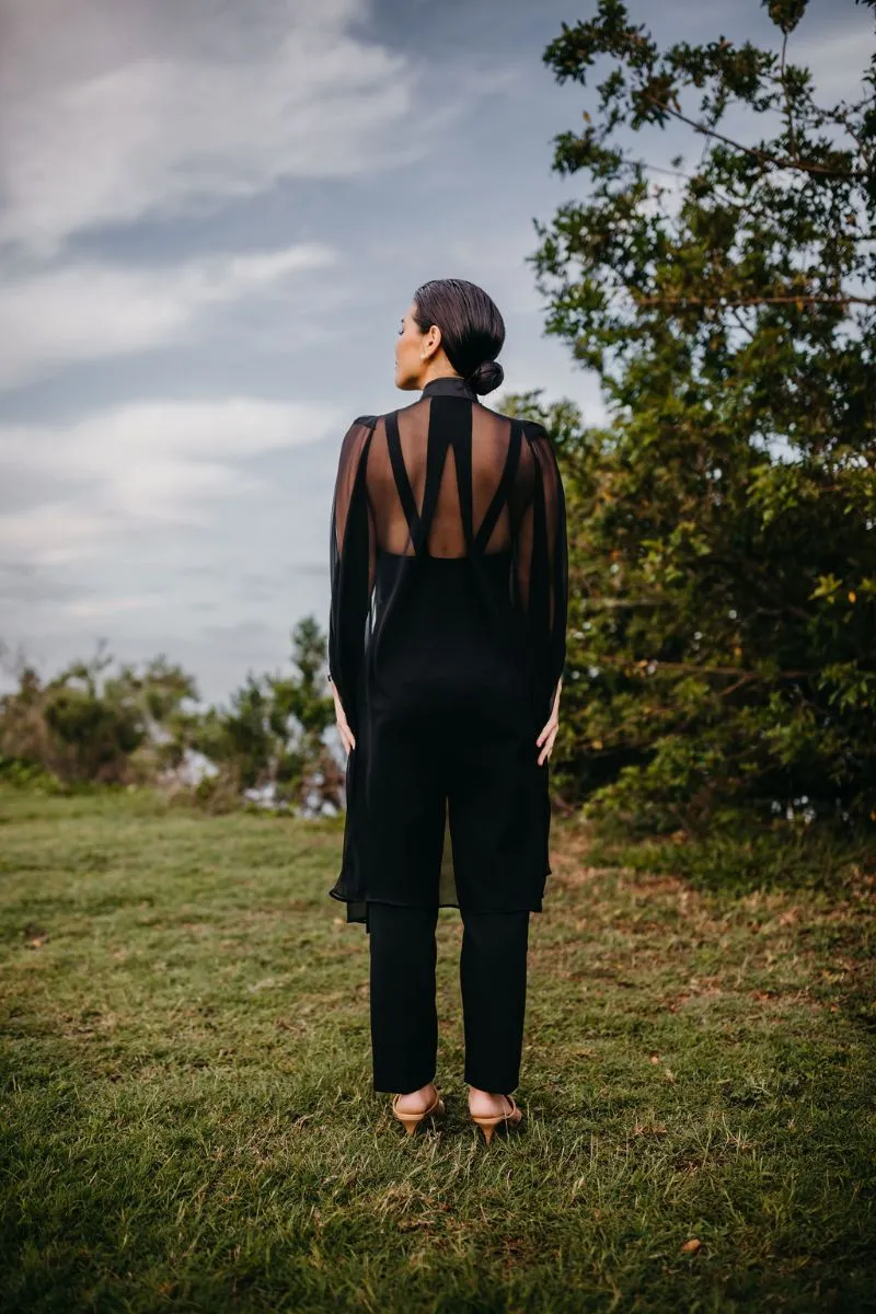 Siena Silk Chiffon Cape