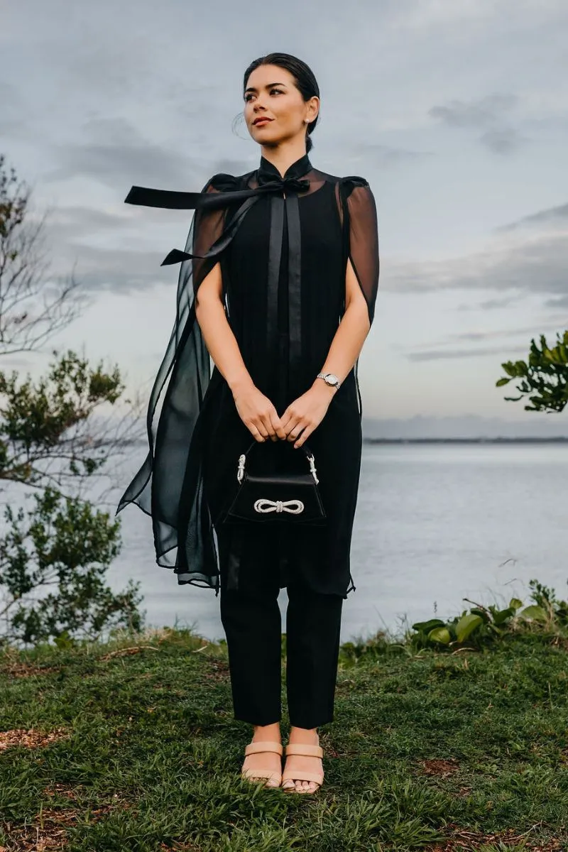 Siena Silk Chiffon Cape