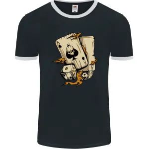 Skull Ace of Spades Heavy Metal Rock Music Mens Ringer T-Shirt FotL