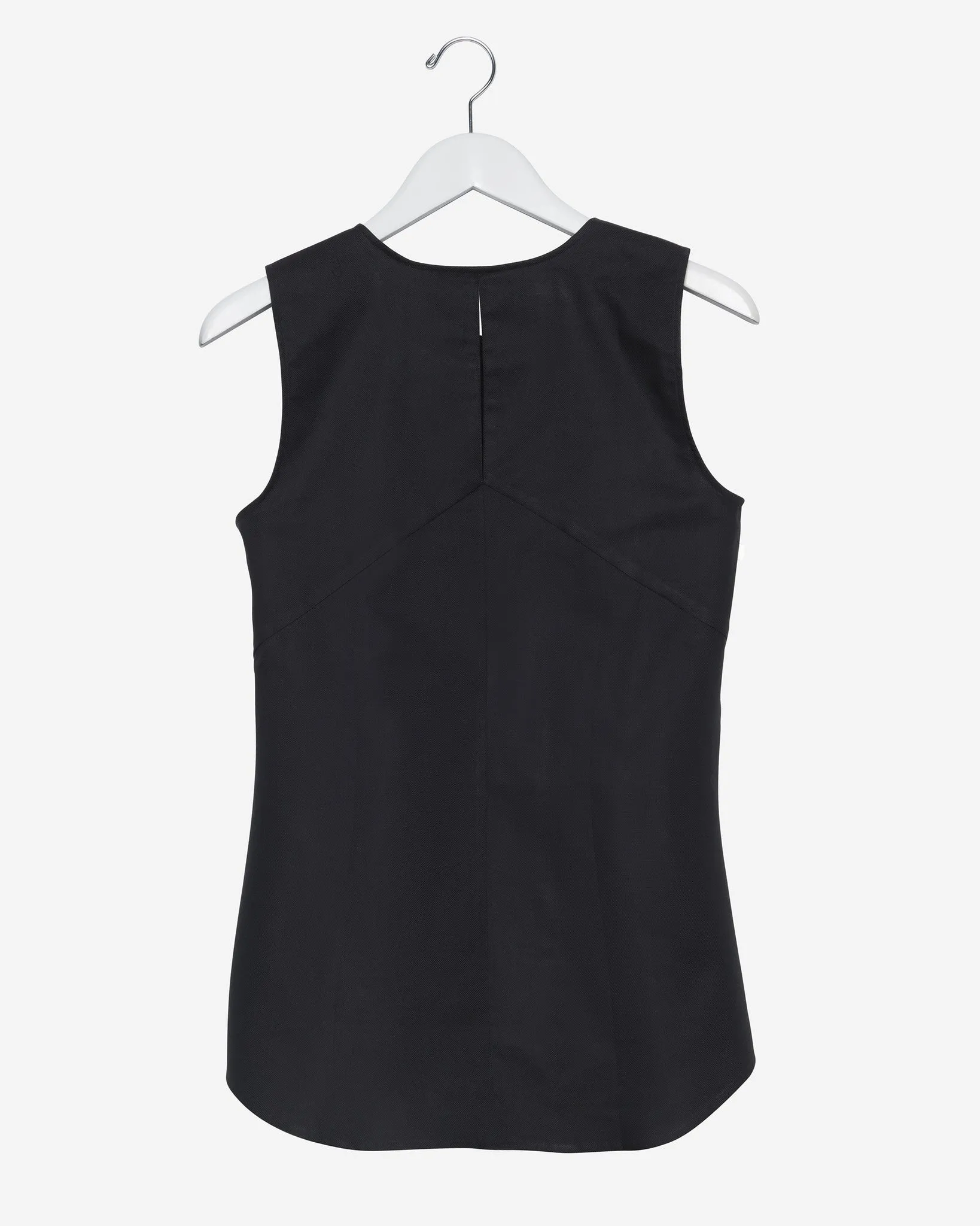 Sleeveless - Black Oxford