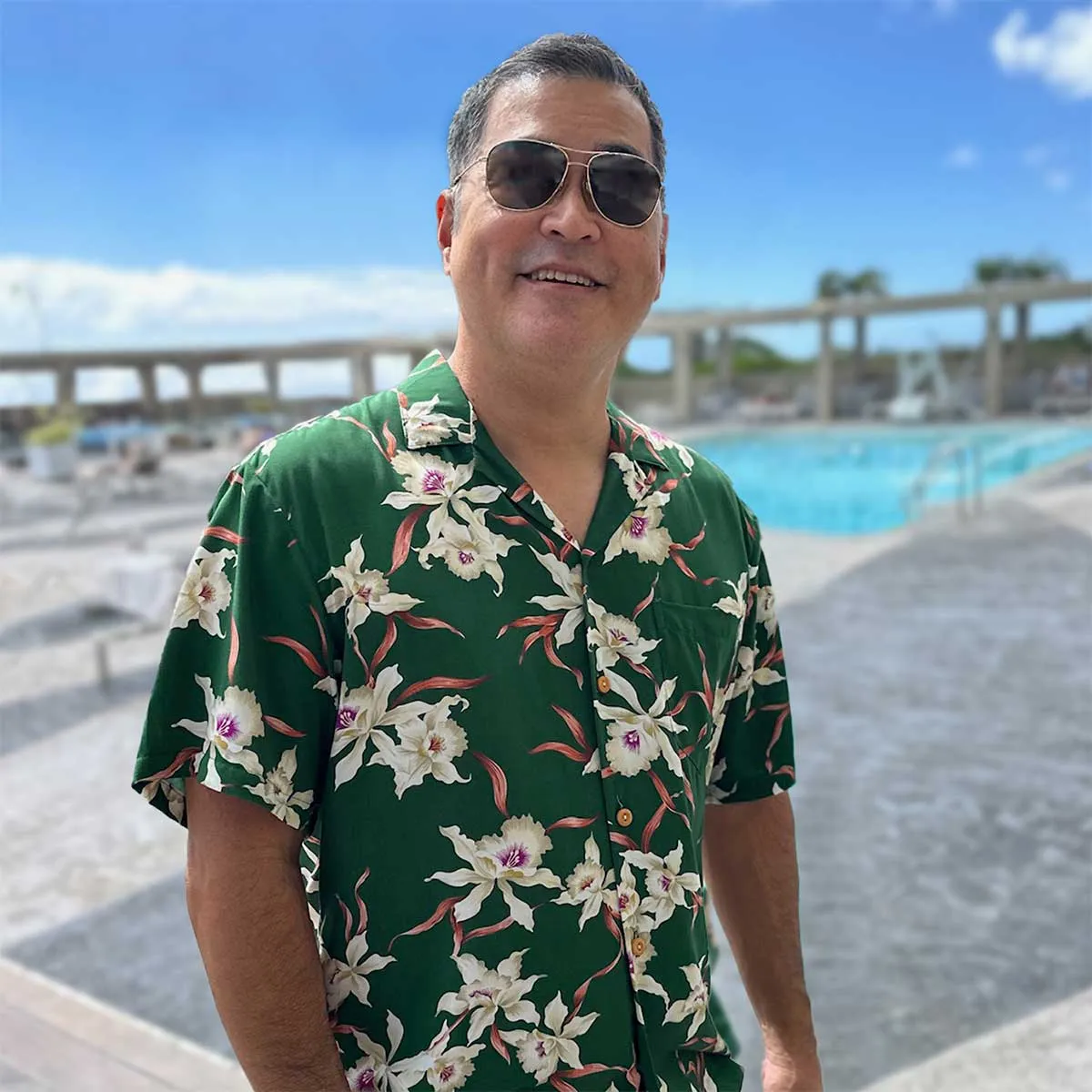 Star Orchid Rainforest Hawaiian Shirt