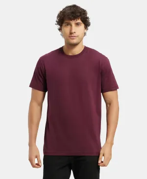 Super Combed Cotton Rich Round Neck Half Sleeve T-Shirt - Wine Tasting