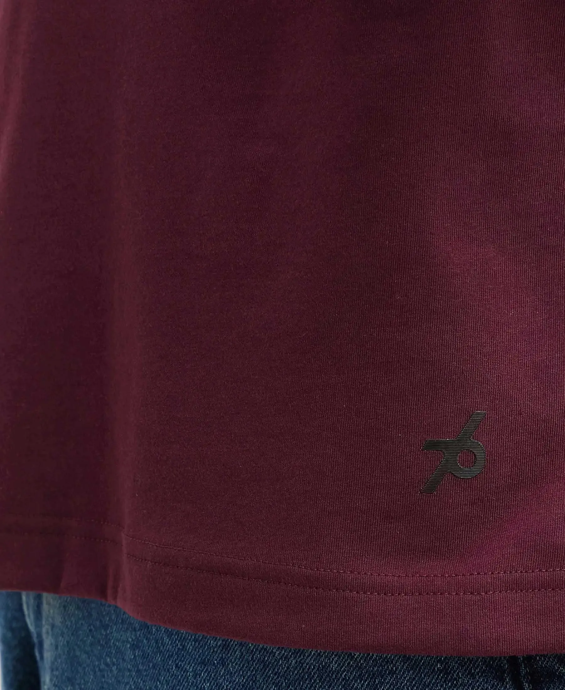 Super Combed Cotton Rich Solid V Neck Half Sleeve T-Shirt  - Wine Tasting