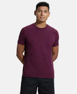 Super Combed Supima Cotton Round Neck Half Sleeve T-Shirt - Wine Tasting