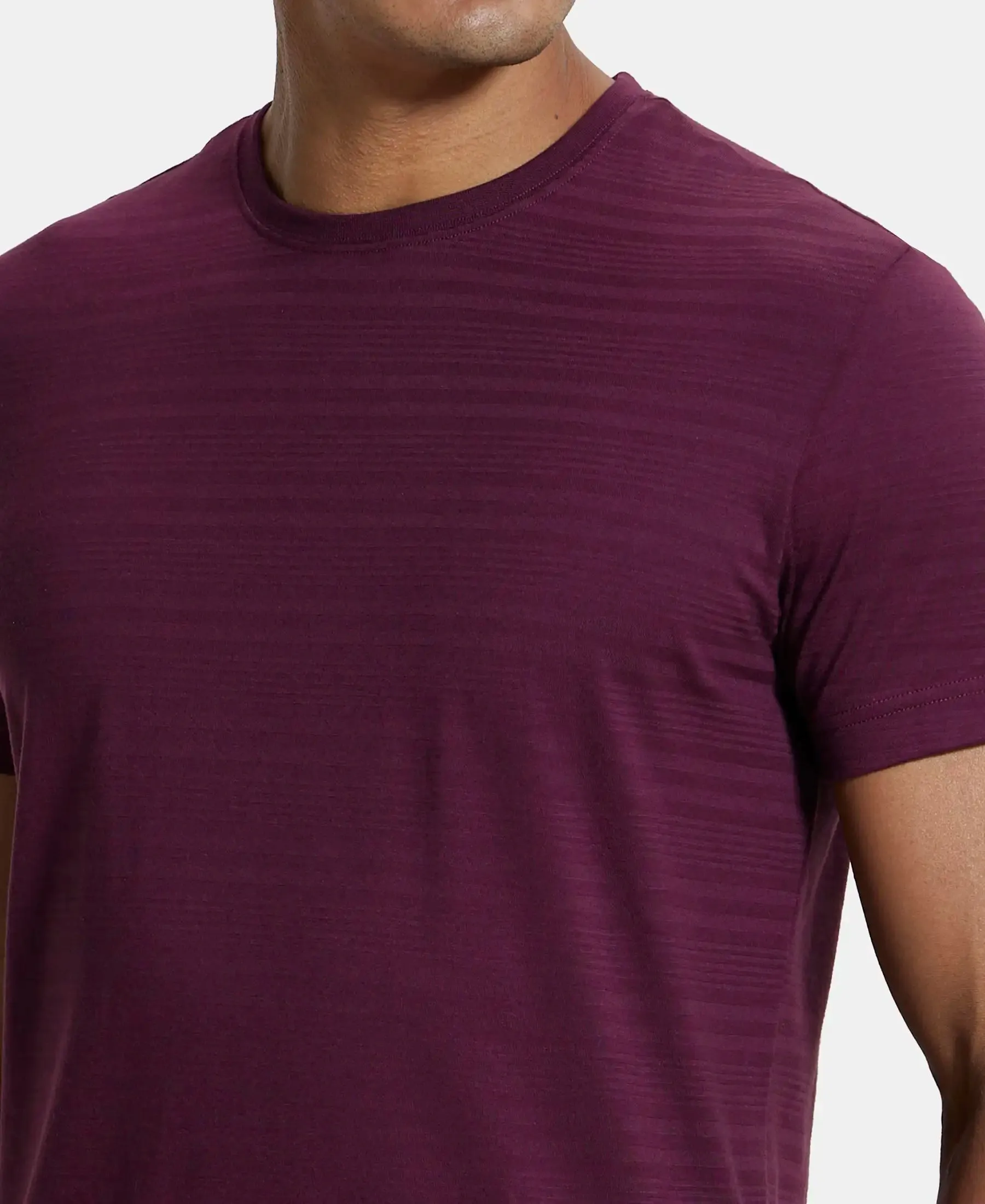 Super Combed Supima Cotton Round Neck Half Sleeve T-Shirt - Wine Tasting
