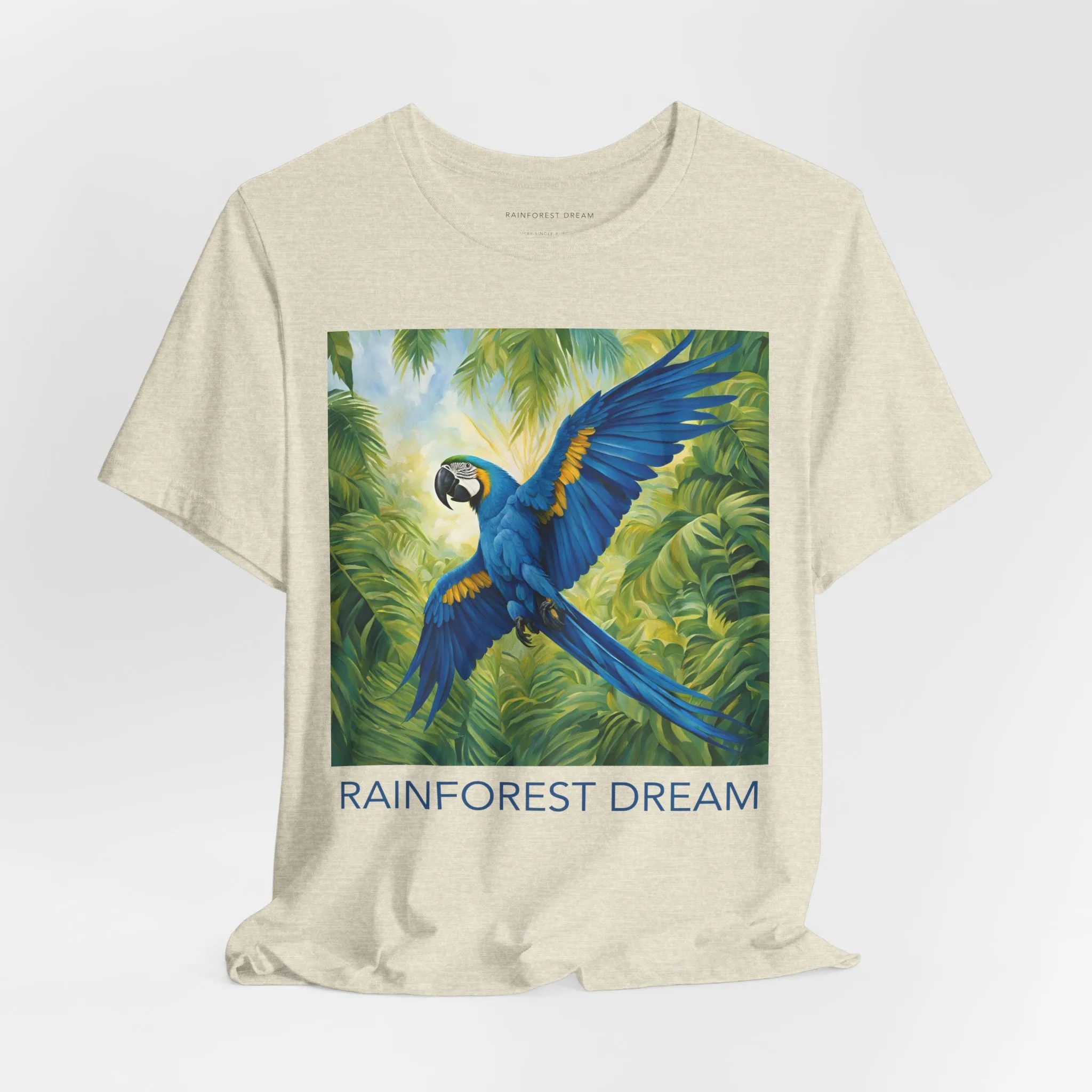 Swooping Blue Macaw Tee