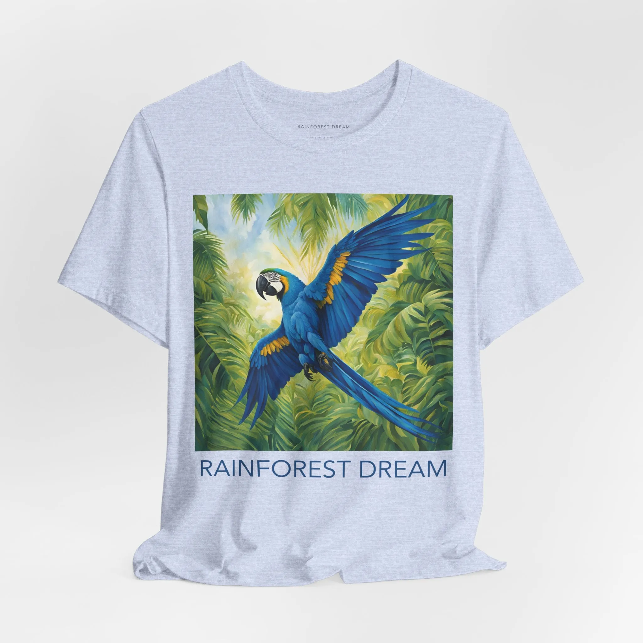 Swooping Blue Macaw Tee