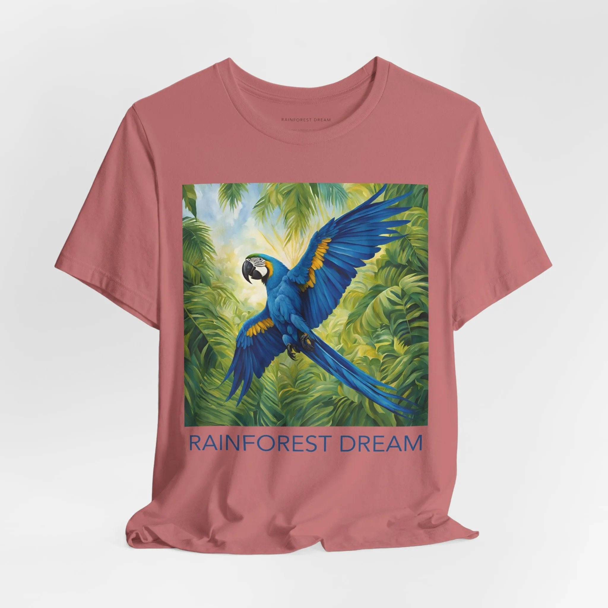 Swooping Blue Macaw Tee