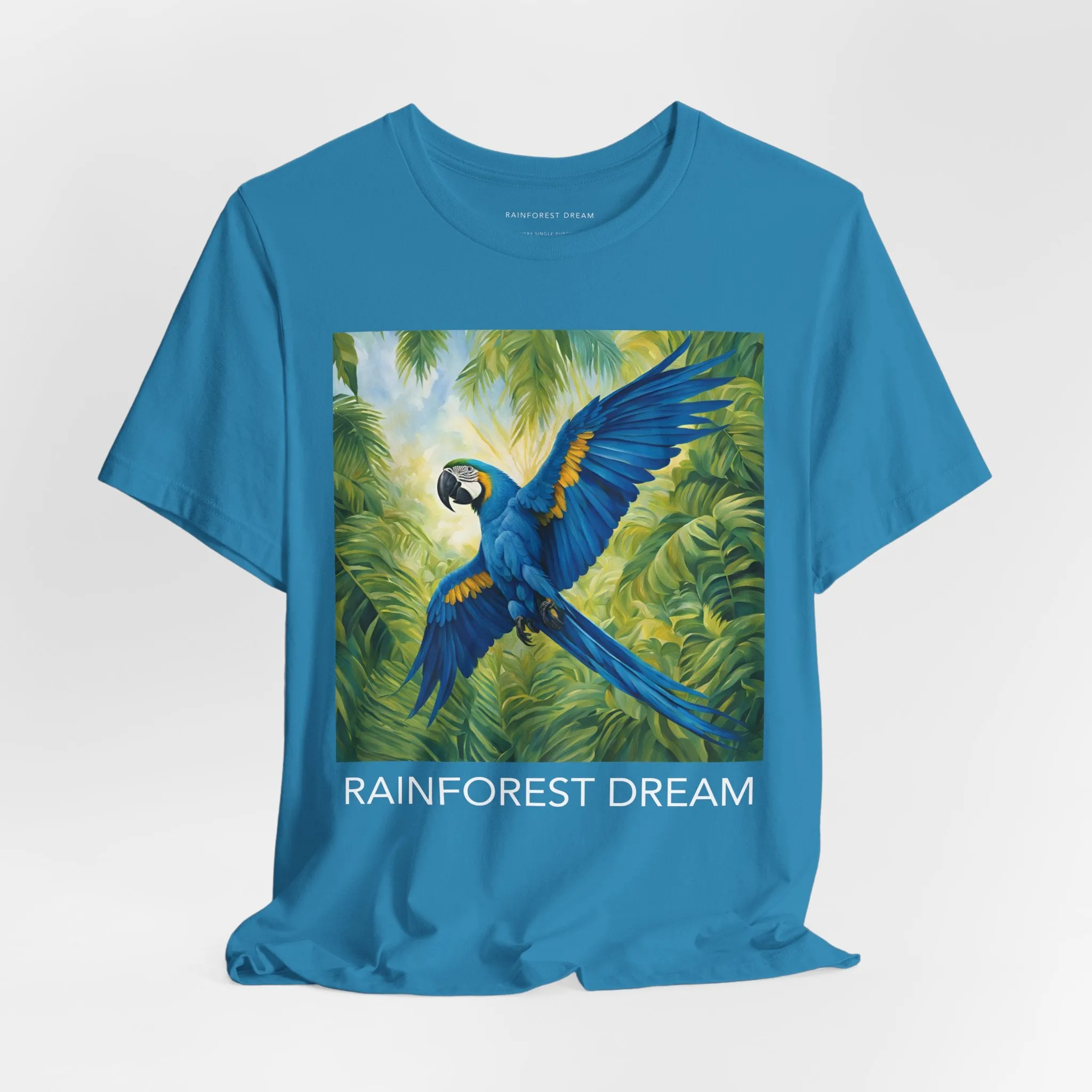 Swooping Blue Macaw Tee